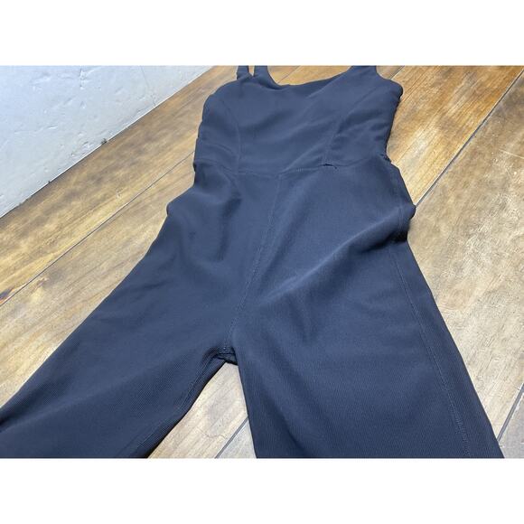 Wilo the Label Jumpsuit Ribbed Flare Leg Athleisure Yoga Activewear Dance Size S - Picture 4 of 12